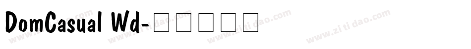 DomCasual Wd字体转换
